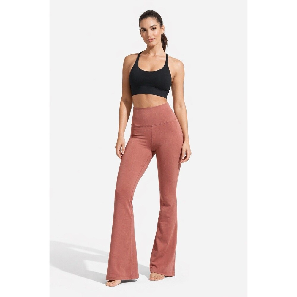 Lululemon Groove Super-High-Rise Flared Pant Nulu Red Terracotta Size 2